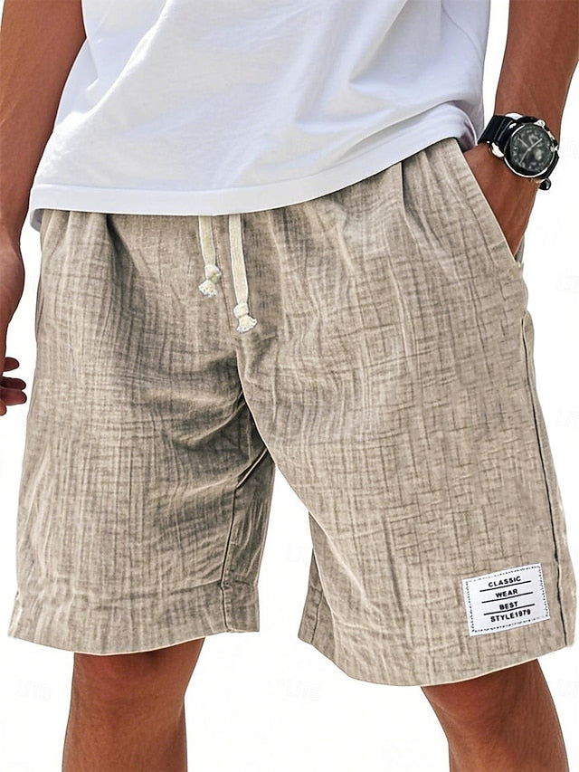 Conjunto de moda masculina: pantalones cortos de verano para hombre, estilo relajado, cómodo y fresco.