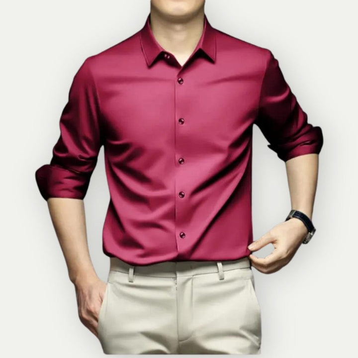 Camisa de hombre sin plancha, de vestir y sin arrugas, máximo estilo y comodidad todo el día.