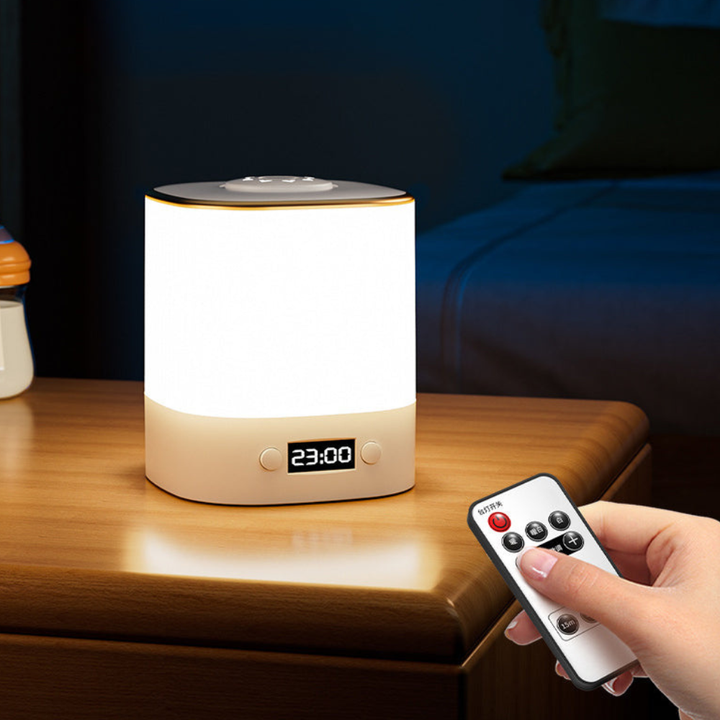 Lámpara de mesa LED regulable. Luz ambiente para decoración hogar, ideal dormitorio o salón. Eficiente y moderna.