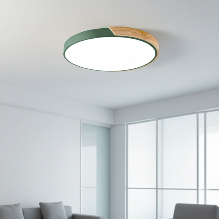 Iluminación LED empotrada moderna para dormitorio, estilo Japandi escandinavo, con luz regulable. [[lstfy-media:7]]