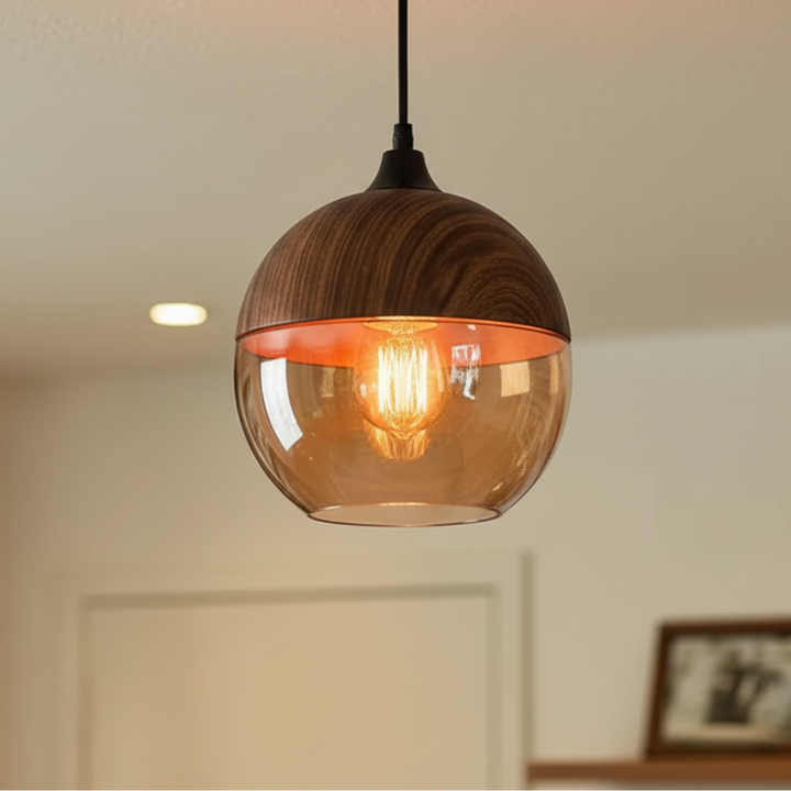 Lámpara nórdica moderna, altura ajustable, luz cálida, perfecta para decoración de comedor.