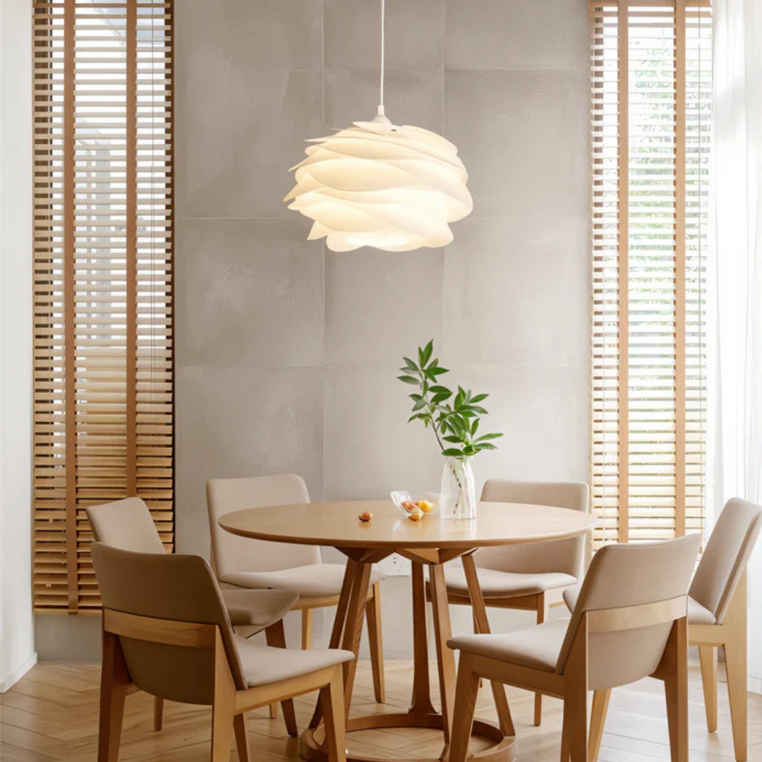 Lámpara de techo LED ondulada, crea ambiente cálido y moderno en cualquier espacio del hogar. Decoración interior.