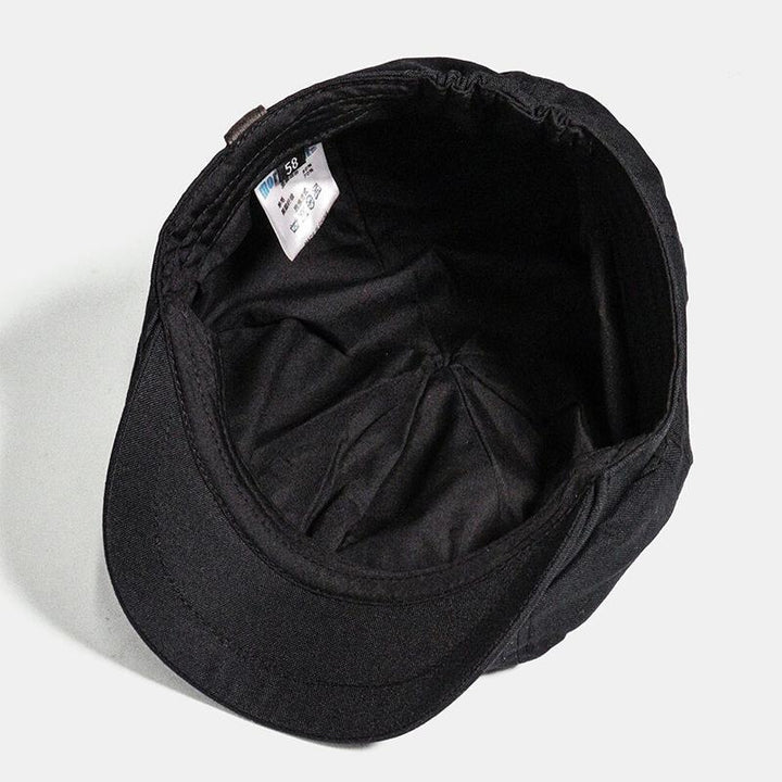 Sombrero boina flatcap para hombre, estilo retro vintage. Diseño clásico, elegante accesorio.