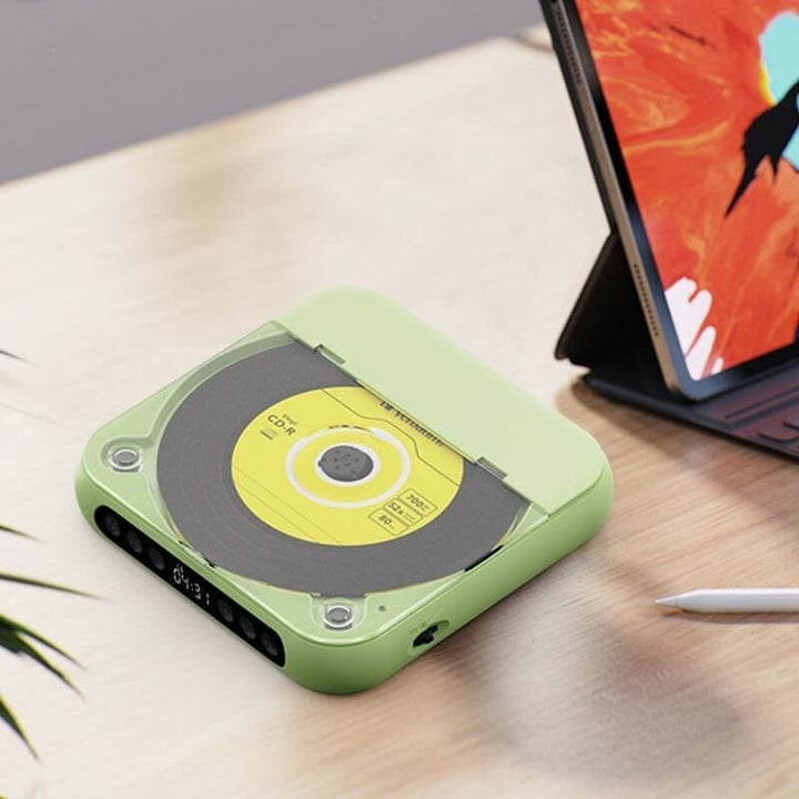 Llévalo a todas partes: reproductor de CD portátil con Bluetooth, batería y sonido Hi-Fi para MP3.