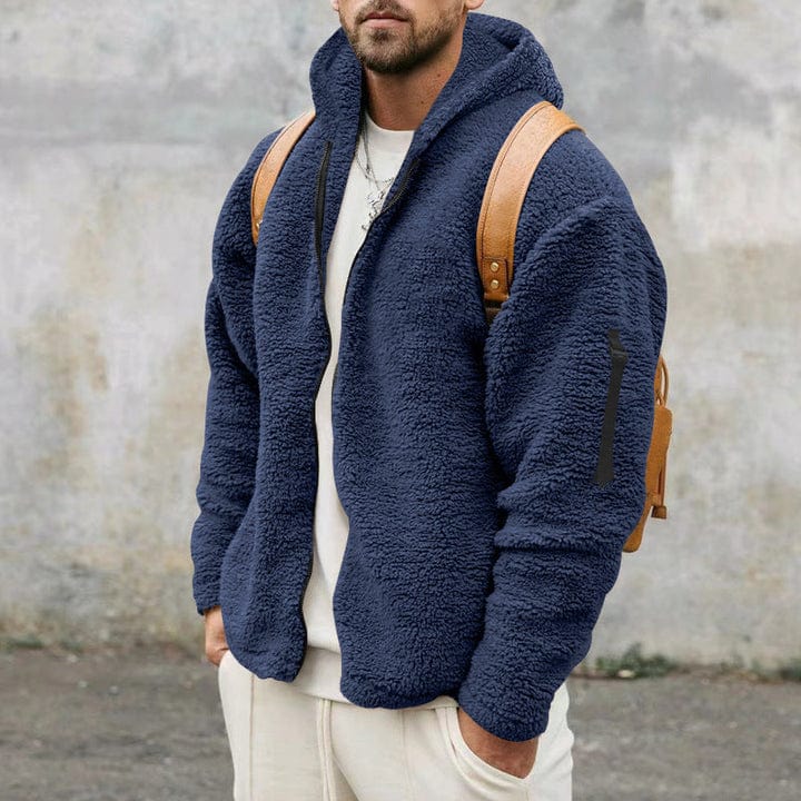 Chaqueta para hombre con capucha, estilo versátil, perfecta para actividades al aire libre y uso diario.