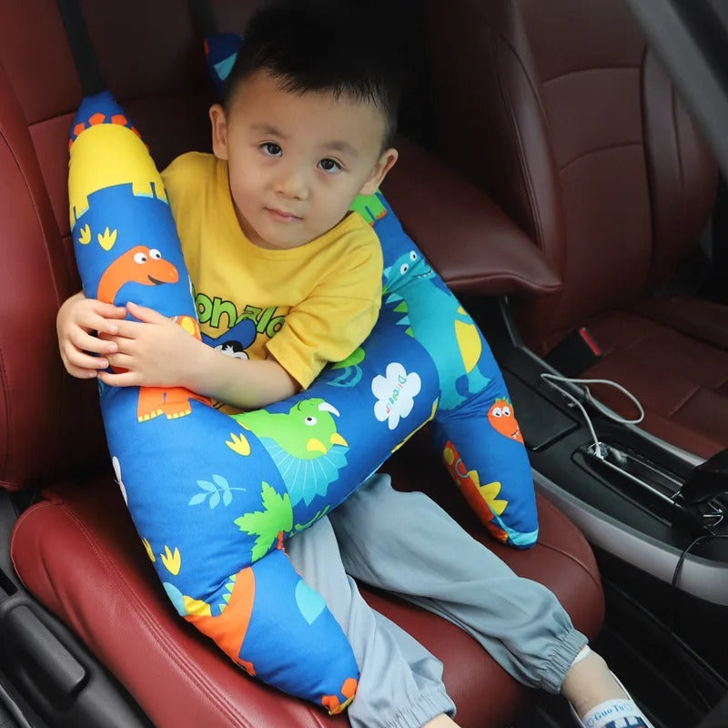 Almohada de viaje lavable. Confort y soporte cervical para niños y adultos en coche, tren, avión.