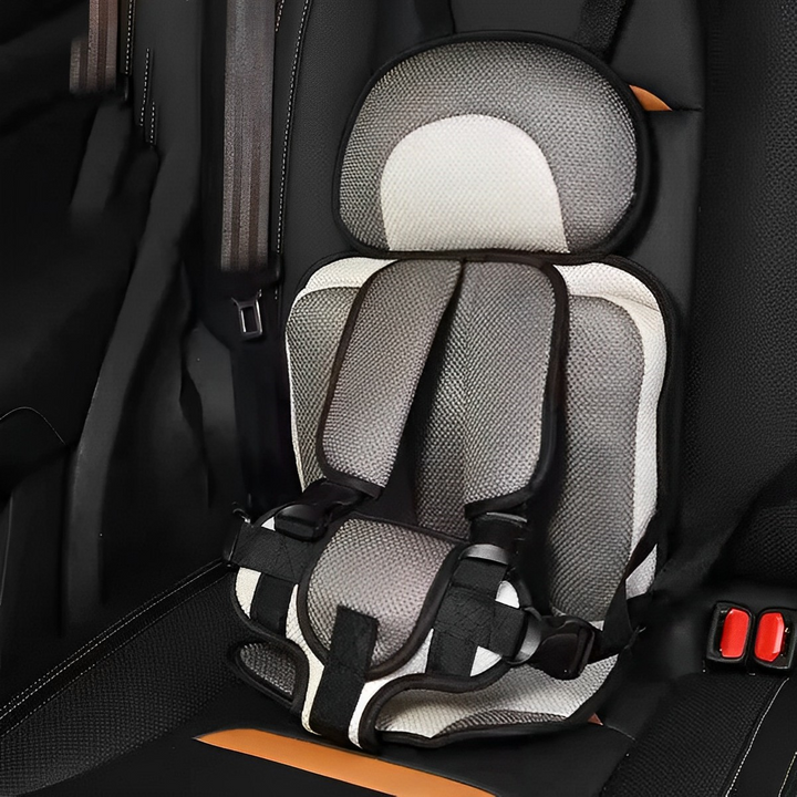 Asiento infantil de algodón suave, silla auto ligera y plegable para máxima comodidad.