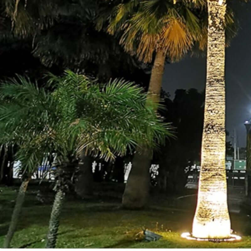 Foco LED exterior para jardín, luz potente para árboles, decoración y paisajismo.