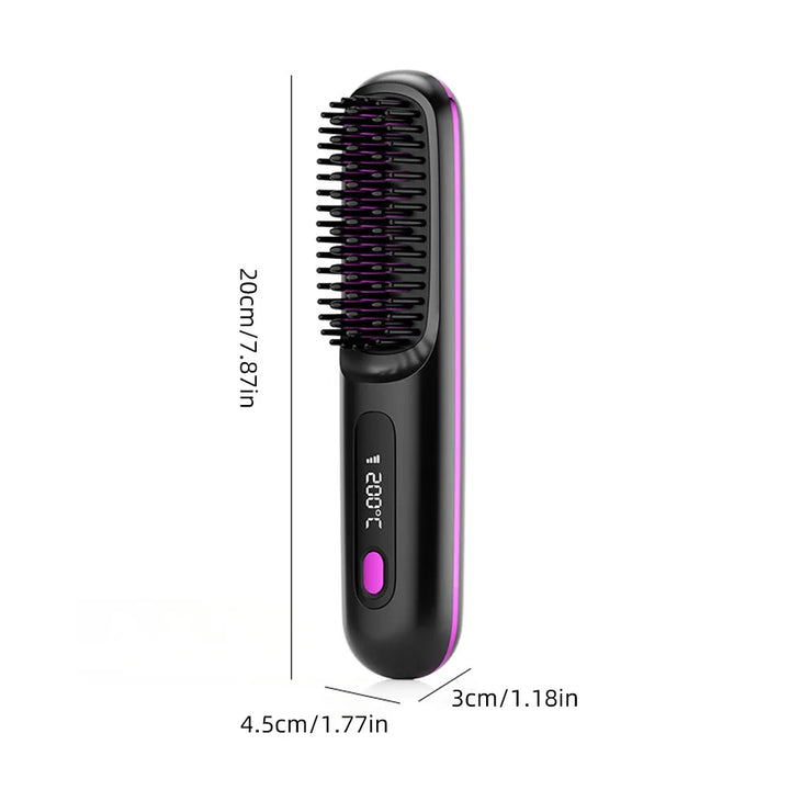 Estilador HitzeStyler 2 en 1: alisador y rizador. Dispositivo de peinado para cabello perfecto y versátil estilo diario.