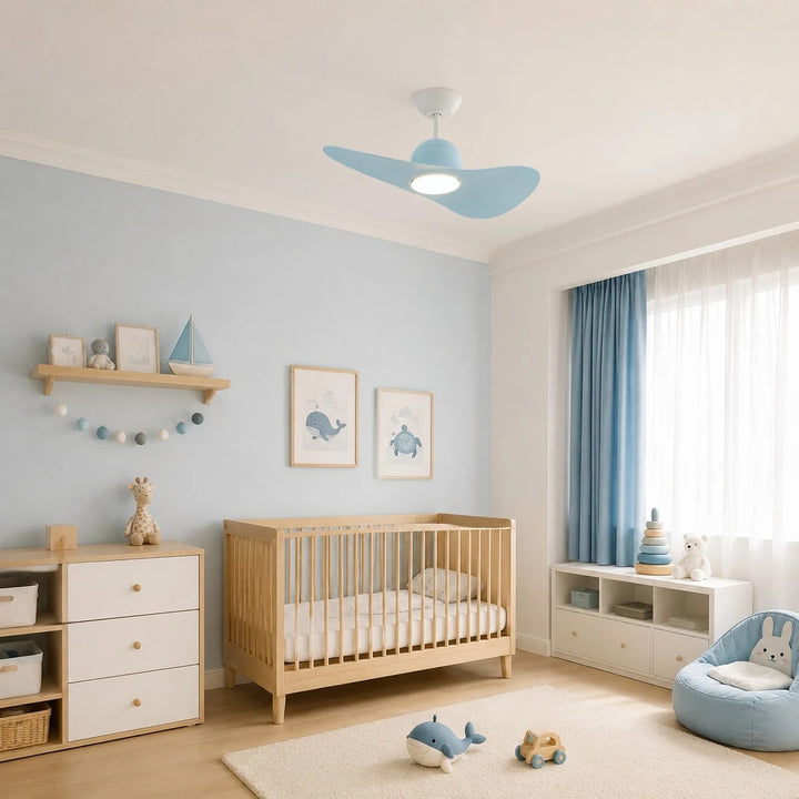 Ventilador de techo LED con luz dimerizable. Mejora la decoración y el ambiente de tu hogar.