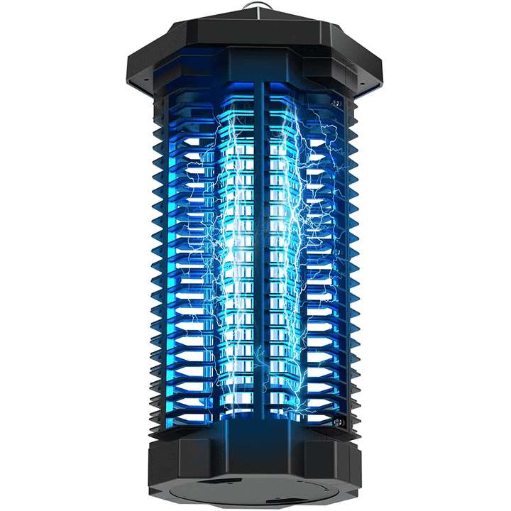 Lámpara eléctrica potente mata mosquitos y bichos. Zapper UV eficaz para el hogar y jardín, control de plagas.
