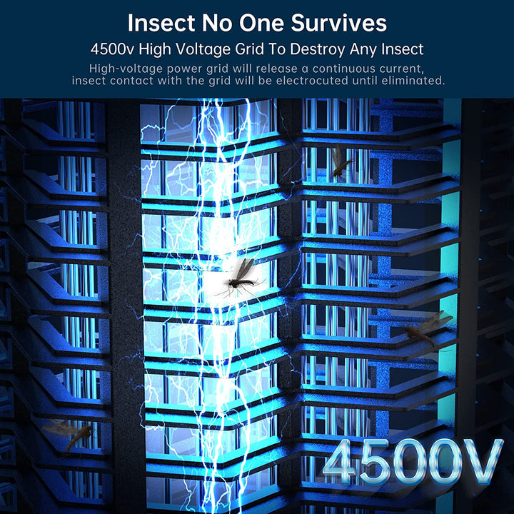 Mata mosquitos eléctrico eficiente para casa. Protección contra insectos voladores, fácil de usar y limpiar.