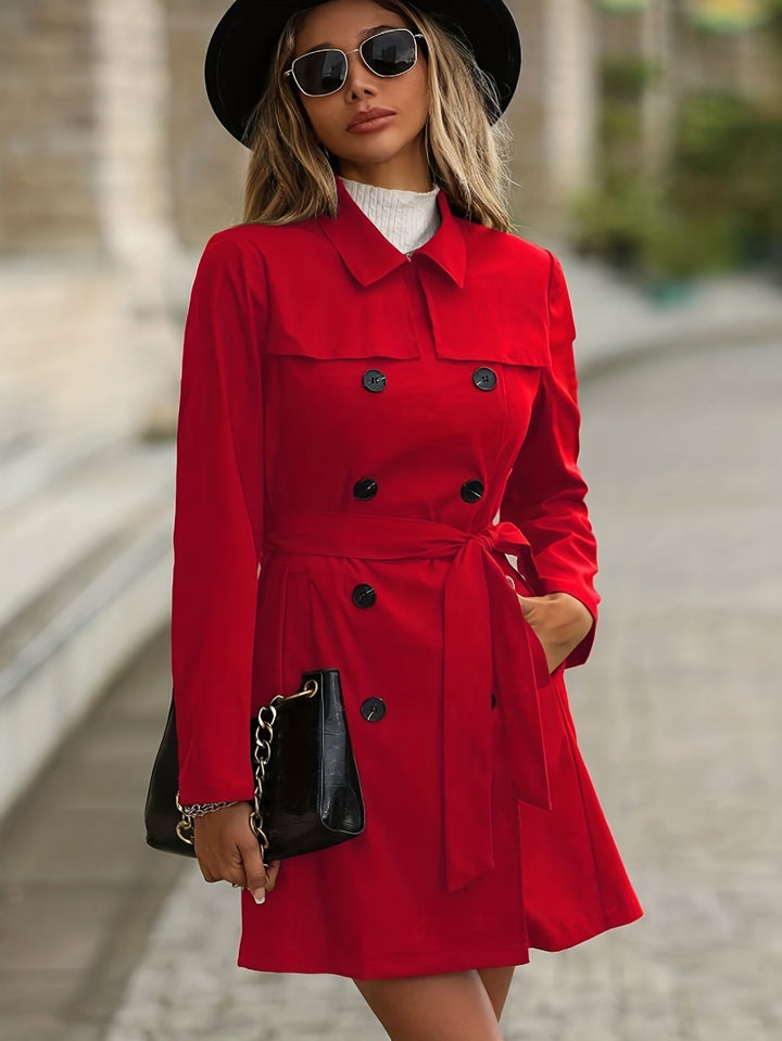 Gabardina MYRTHE para mujer, chaqueta larga elegante y moderna.
