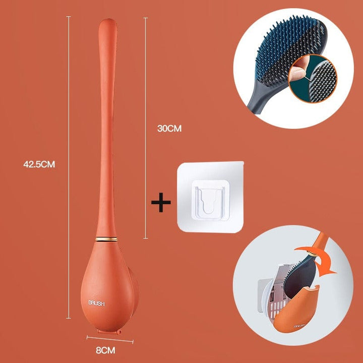 Cepillo de inodoro con ventilación y secado rápido, mantiene la higiene y frescura del baño.