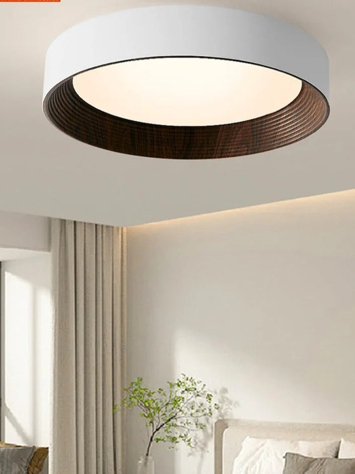 Iluminación interior LED redonda de acrílico para sala, comedor o dormitorio.