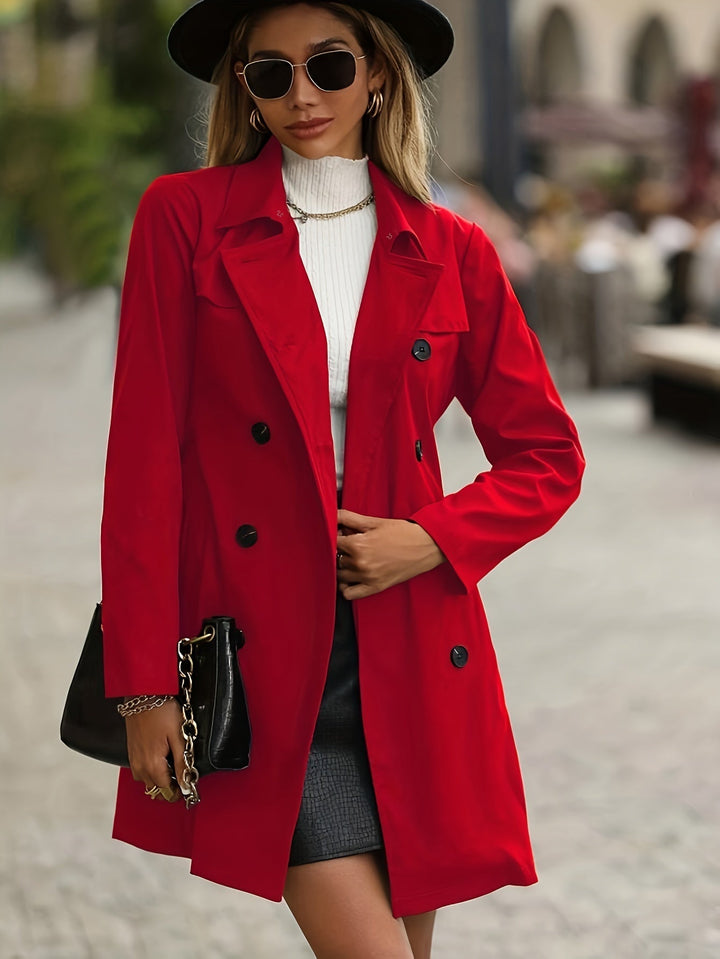 Gabardina elegante MYRTHE para mujer, perfecto para el clima frío.