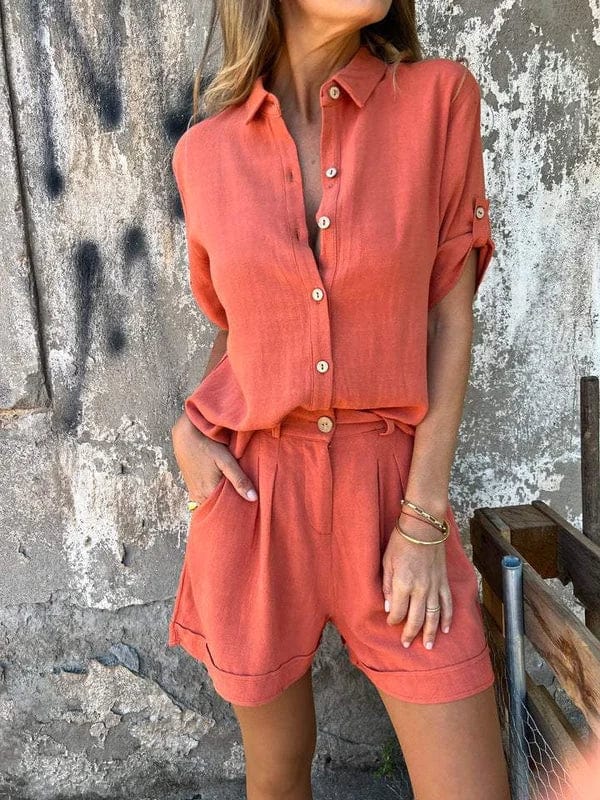 Conjunto Malara casual de top manga larga y pantalón relajado para mujer, ideal para comodidad diaria.