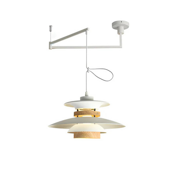 Lámpara colgante LED para decoración de hogar. Estilo nórdico moderno, ideal para mesa de comedor o sala.