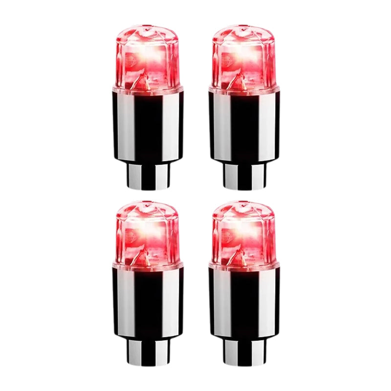 Iluminación para bicicletas: tapas de válvula LED, perfectas para visibilidad y personalización urbana.