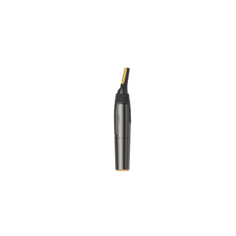 Recortadora facial de hombre, diseño ergonómico, con luz LED para visibilidad y corte preciso.