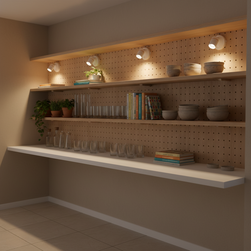 Foco LED recargable USB, luz de acento versátil para cualquier habitación.