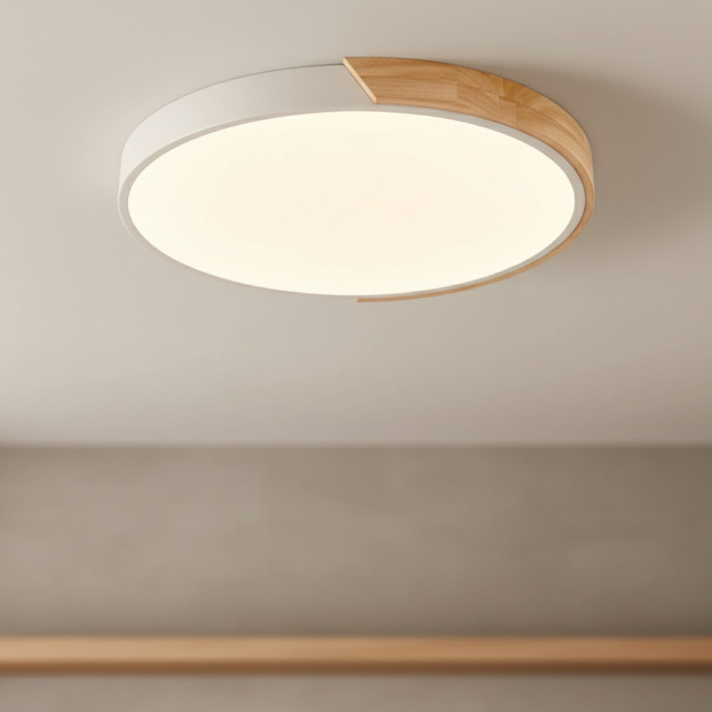 Lámpara de techo Splice regulable, diseño moderno Japandi/escandinavo, luz LED empotrada, ideal para cualquier espacio. [[lstfy-media:8]]