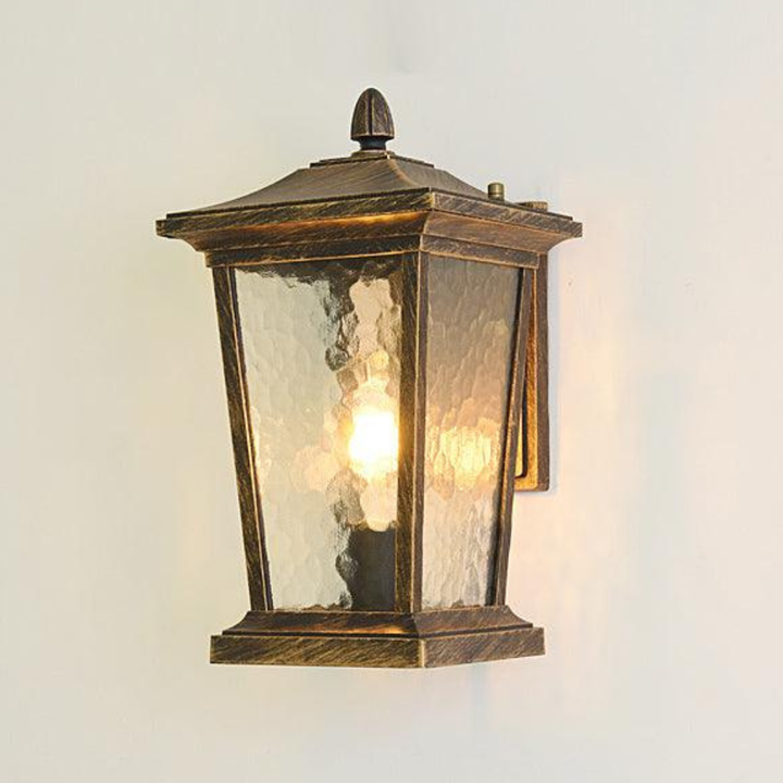 Aplique de pared LED impermeable, estilo industrial, ideal para patios.