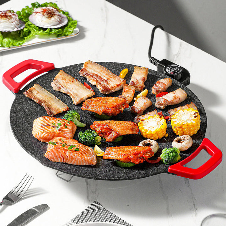 Cocina como un chef con esta parrilla eléctrica sin humo, ideal para interiores y comidas saludables en casa.