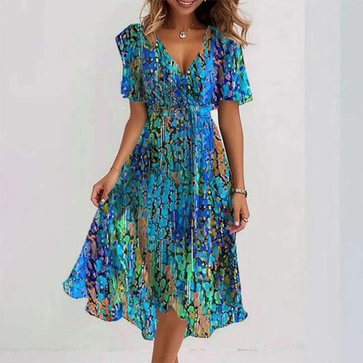 Vestido de verano chic para mujer, diseño elegante y fluido, perfecto para sentirte fresca y a la moda.