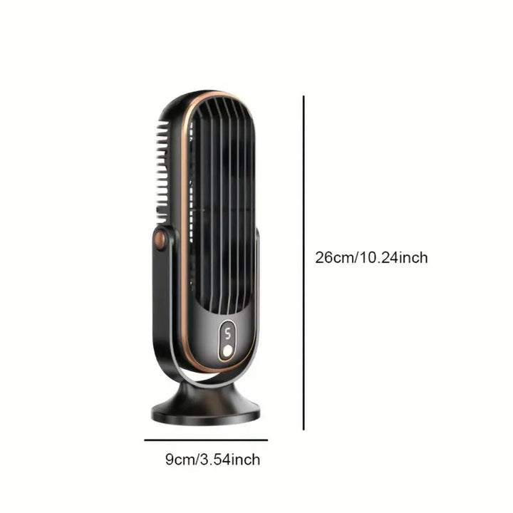 Ventilador USB recargable para escritorio. Frescura portátil y silenciosa, ideal para cualquier espacio personal.