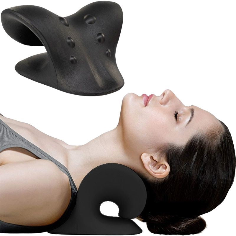 Dispositivo de tracción cervical unisex para alivio rápido del dolor de cuello y tensiones.