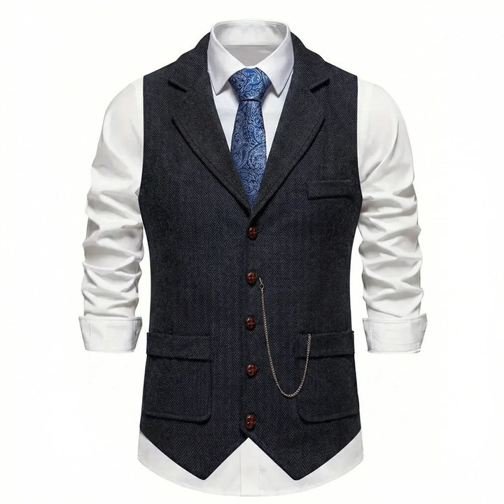 Chaleco elegante para hombre, cómodo y versátil, para un look impecable.