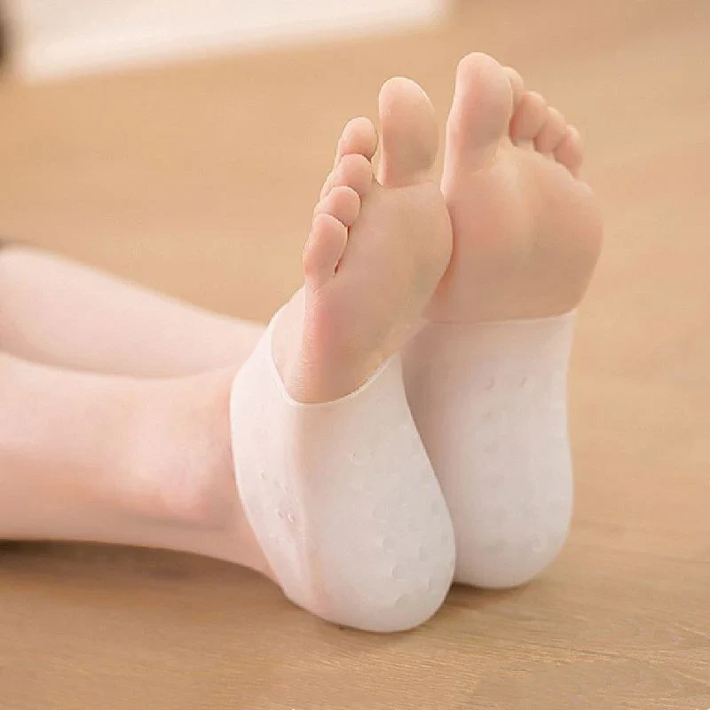 Almohadillas de gel para talón, invisibles, brindan comodidad y aumento de estatura discreto en zapatos.