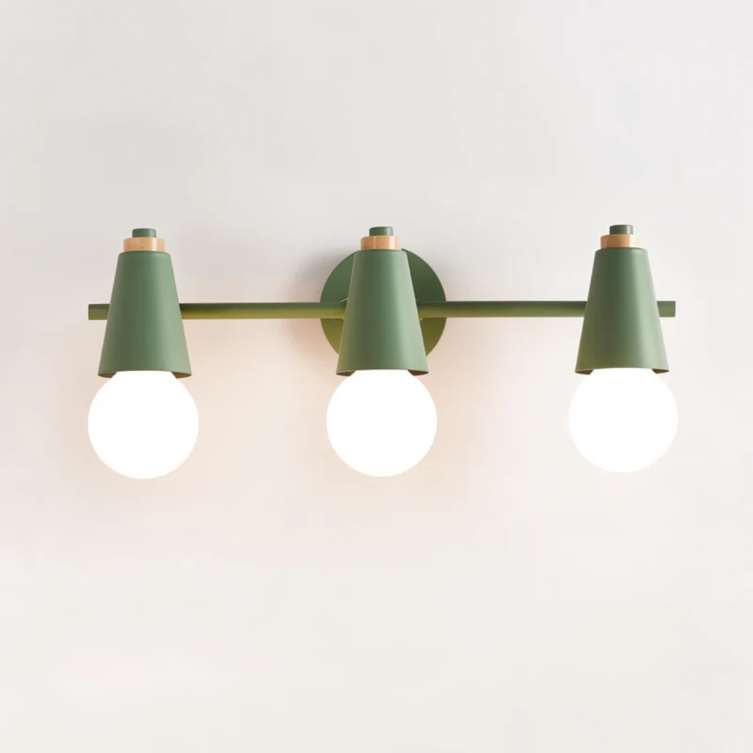 Iluminación LED de pared moderna, eficiencia energética, luz cálida para ambiente acogedor en tu hogar.