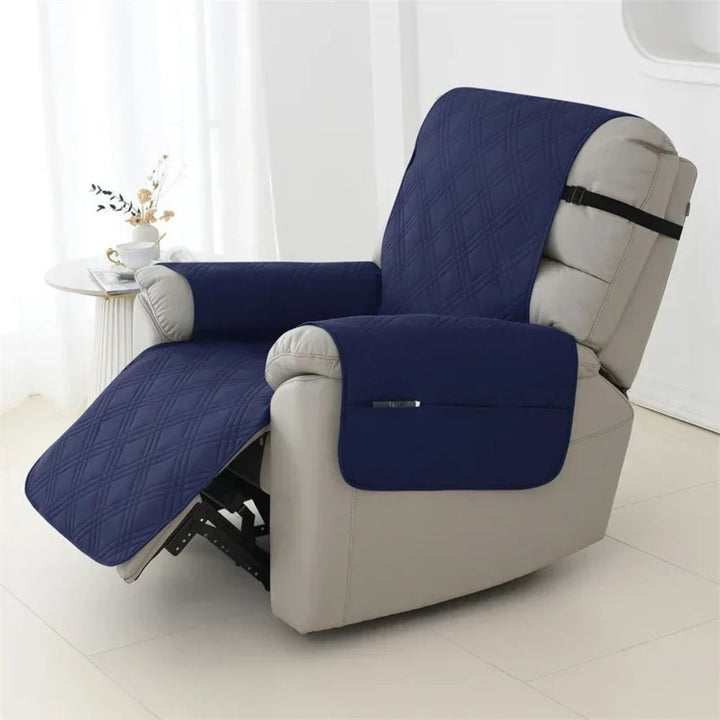 Funda protectora reclinable, impermeable y acolchada, diseñada para confort y durabilidad en tu hogar.
