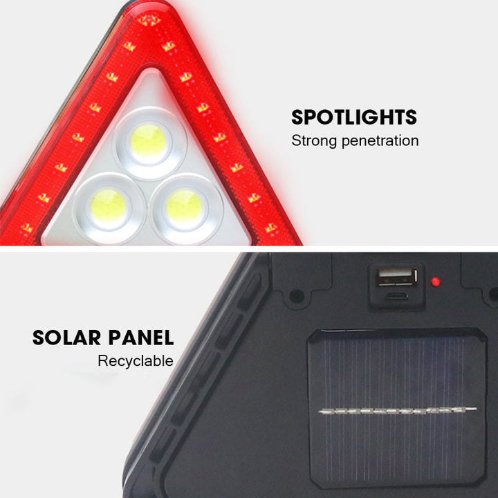 Luz de emergencia LED potente para automóvil, con imán y modos intermitentes SOS, indispensable en carretera.