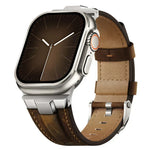 Silver Adapter-Dark Brown Band