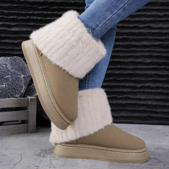 Botas de invierno para mujer, duraderas y con estilo. Calzado cálido, con suela antideslizante para días fríos.