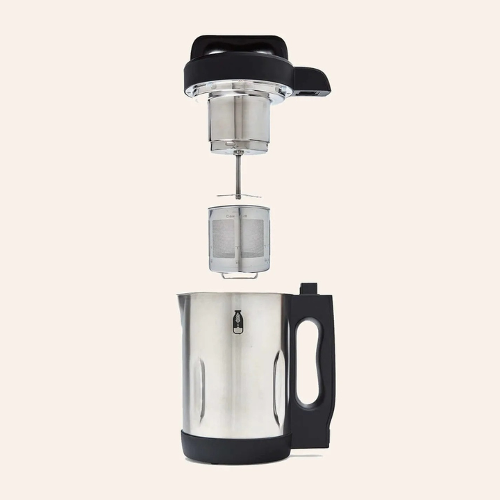 Máquina automática de bebidas vegetales. Prepara leche vegana rápidamente y sin esfuerzo en tu hogar y cocina.