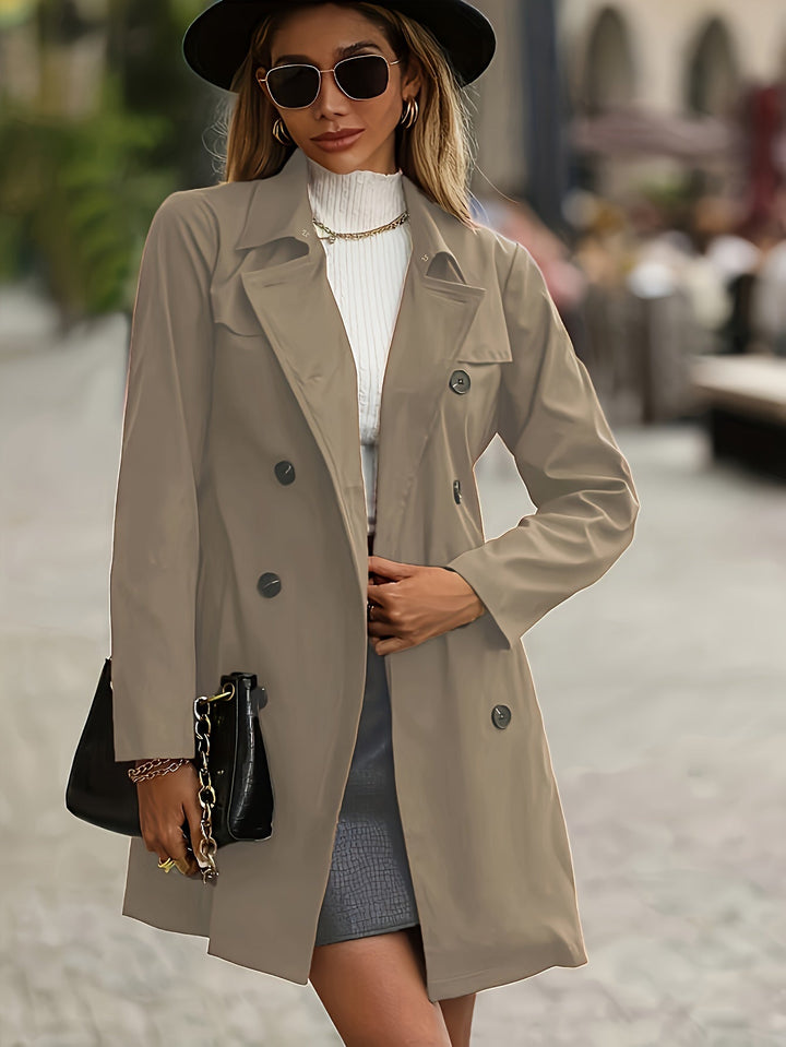 Gabardina MYRTHE elegante para mujer, ideal para otoño/invierno.