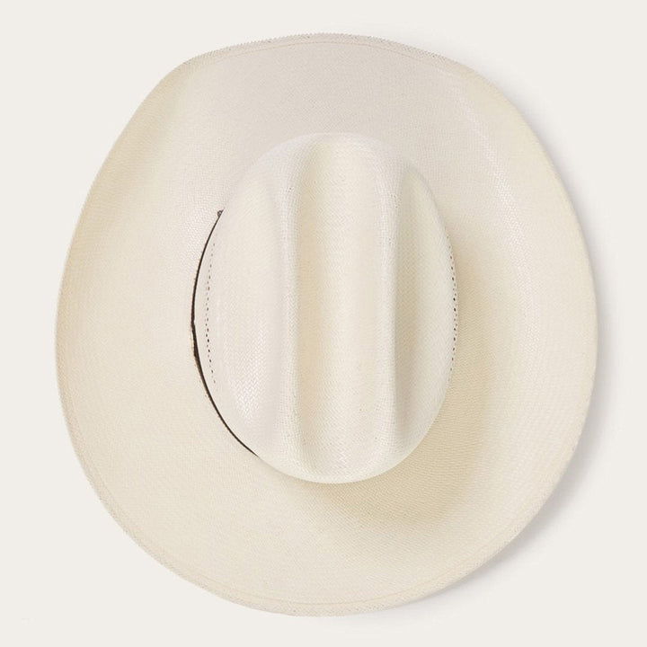 Sombrero vaquero de paja natural para hombre, diseño clásico y cómodo.