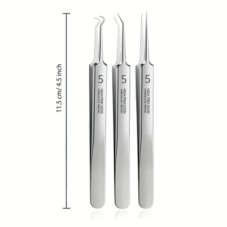 Kit profesional para eliminar comedones y puntos negros, herramientas de precisión facial.