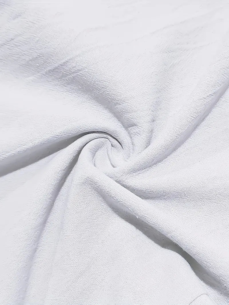Pantalones de lino hombre, cordón relajado, ideales para un look fresco y cómodo de día.