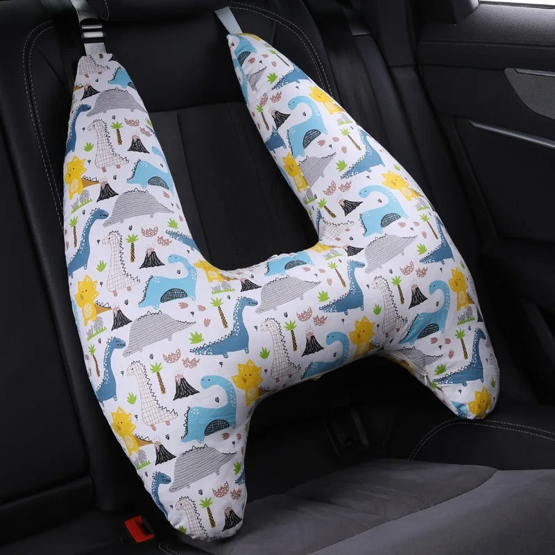 Accesorio de viaje indispensable: almohada cervical lavable para niños y adultos. Descanso asegurado.