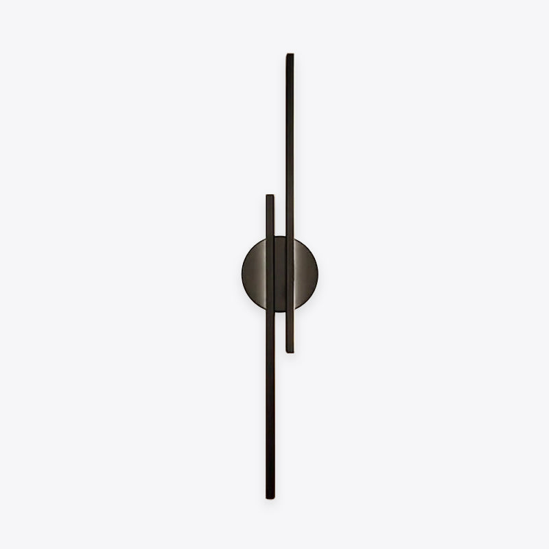 Lámpara de pared LED nórdica moderna, diseño disco y línea. Iluminación interior para salón o dormitorio.