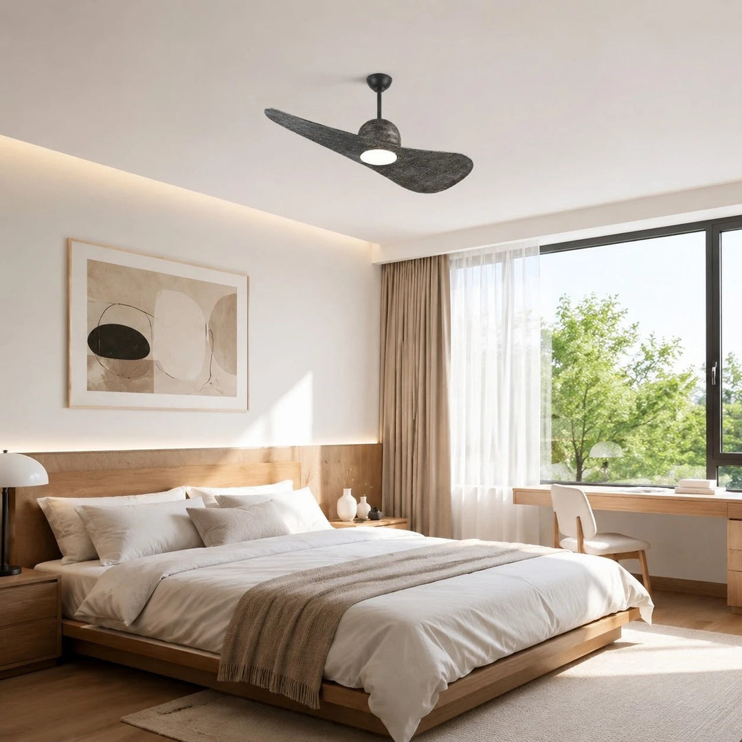 Ventilador de techo LED para el hogar, luz dimerizable. Comodidad y estilo en tu decoración.