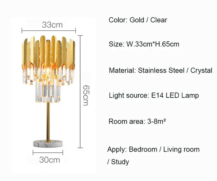 Lámpara LED de cristal versátil para suelo/mesa. Disfruta de luz cálida o blanca. Diseño moderno para el hogar.