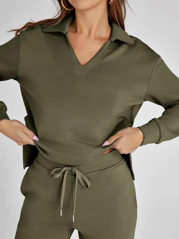 Pijama elegante de verano para mujer, conjunto de dos piezas de moda cómoda.