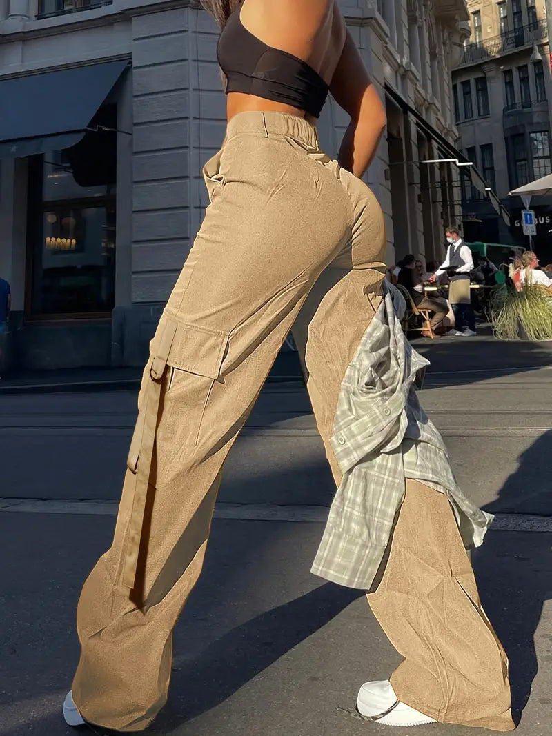 Pantalones cargo para mujer, moda urbana y sofisticada.