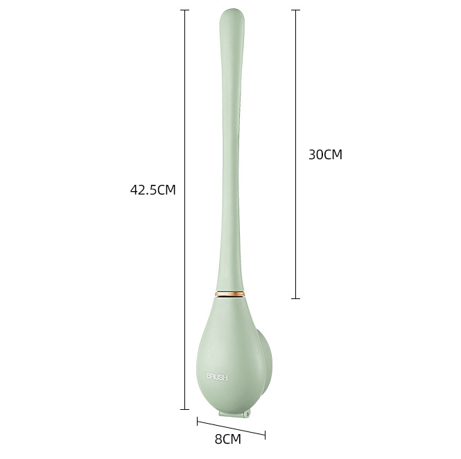 Accesorio de hogar: cepillo inodoro flexible para una limpieza de baño eficiente, rápida y profunda.